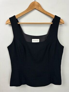 Hugo Buscati Square Neck 100% Wool Sleeveless Top Sz 10